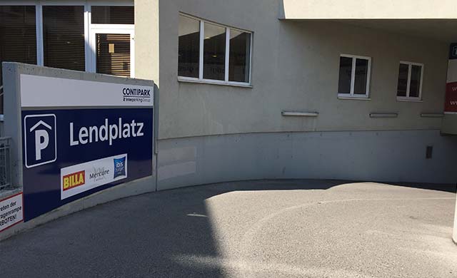 Tiefgarage Lendplatz in Graz